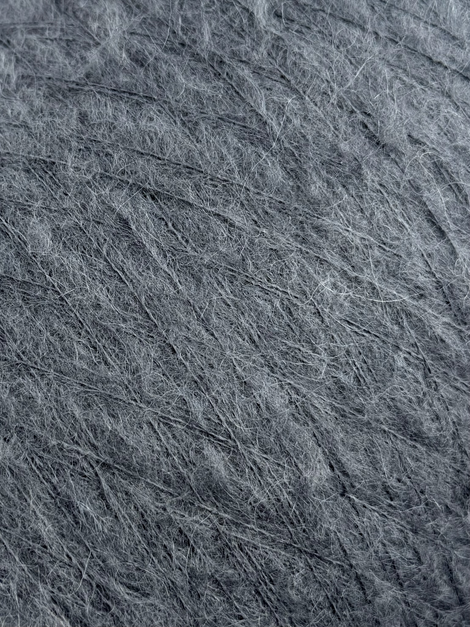 Kid Mohair mit Nylon 1500 m / 100 g – Outlet – Grau Blau